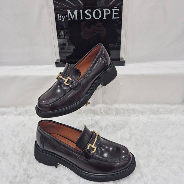 By 野性 ゴールドポイント チャンキーローファー 112HT439SD002 WINE 1 JJ