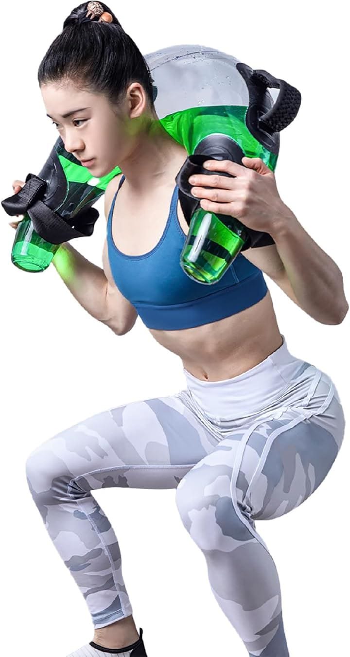 ウォーターバッグ 体幹トレーニング スクワット エアロビクス 器具 筋トレ 運動 フィットネス 重量挙げ ウェイトトレーニング(クリアー)