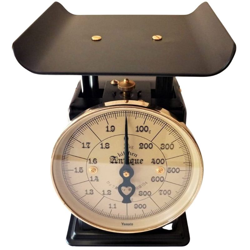 YAMATO 料理用はかり Antique (アンティーク) 日本製 キッチンスケール SSA-2 ヤマト 業務用 レトロな上皿はかり [ひょう量2kg 目量10g]