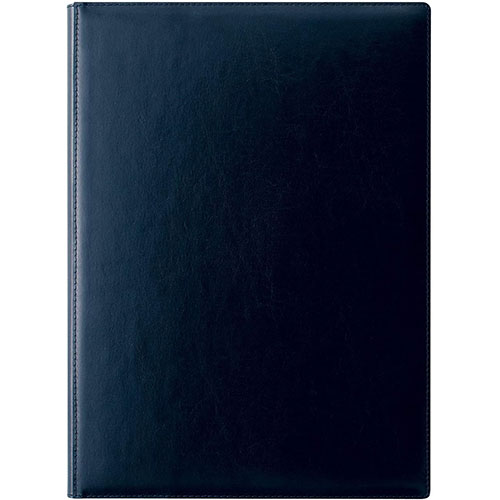 zeitVektor レポートパッド (A4) 再生皮革製 ネイビー