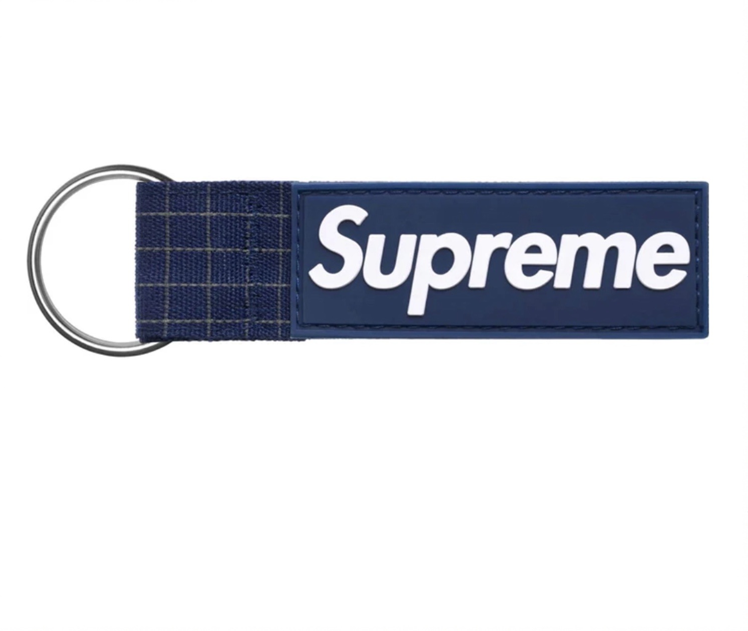 ボックスロゴリップストップキーチェーン ネイビー SS24A73