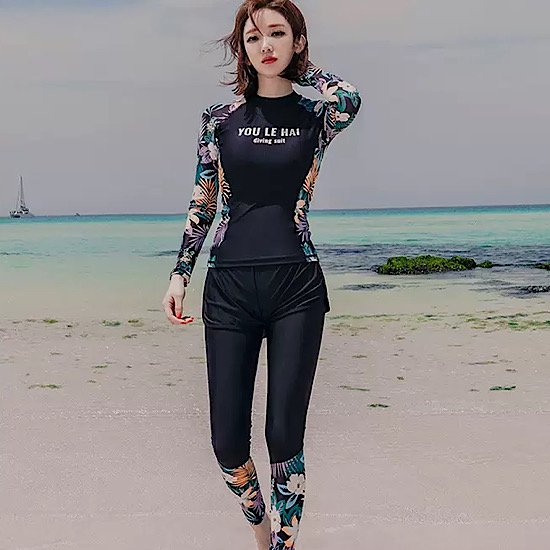 水着 レディース ラッシュガード 上下セット 長袖 日焼け 体型カバー 水泳 海水浴 プール 5,644円
