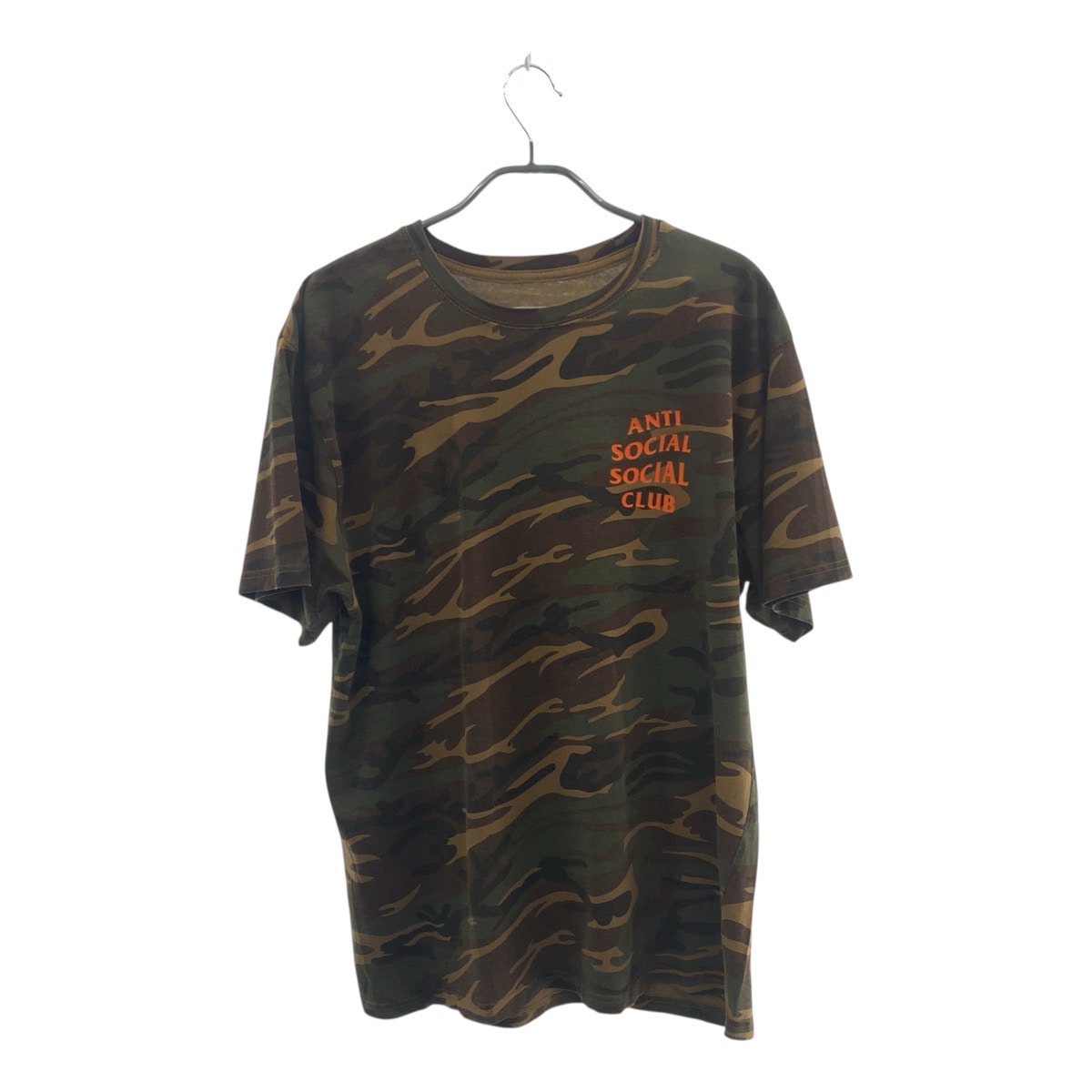 美品 カモフラ サイズL マルチカラー コットン 半袖Tシャツ クルーネック メンズ 505107