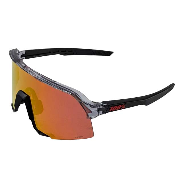 100%(ワンハンドレッド) スポーツサングラス S3 ハイパー レッドミラーレンズ クリアレンズ付き 60005-10053PPTグレー×マットブラック
