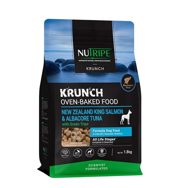ニュートライプ クランチ オーブンベークド キングサーモン＆ツナｗｉｔｈグリーントライプ １．８ｋｇ NUT3667