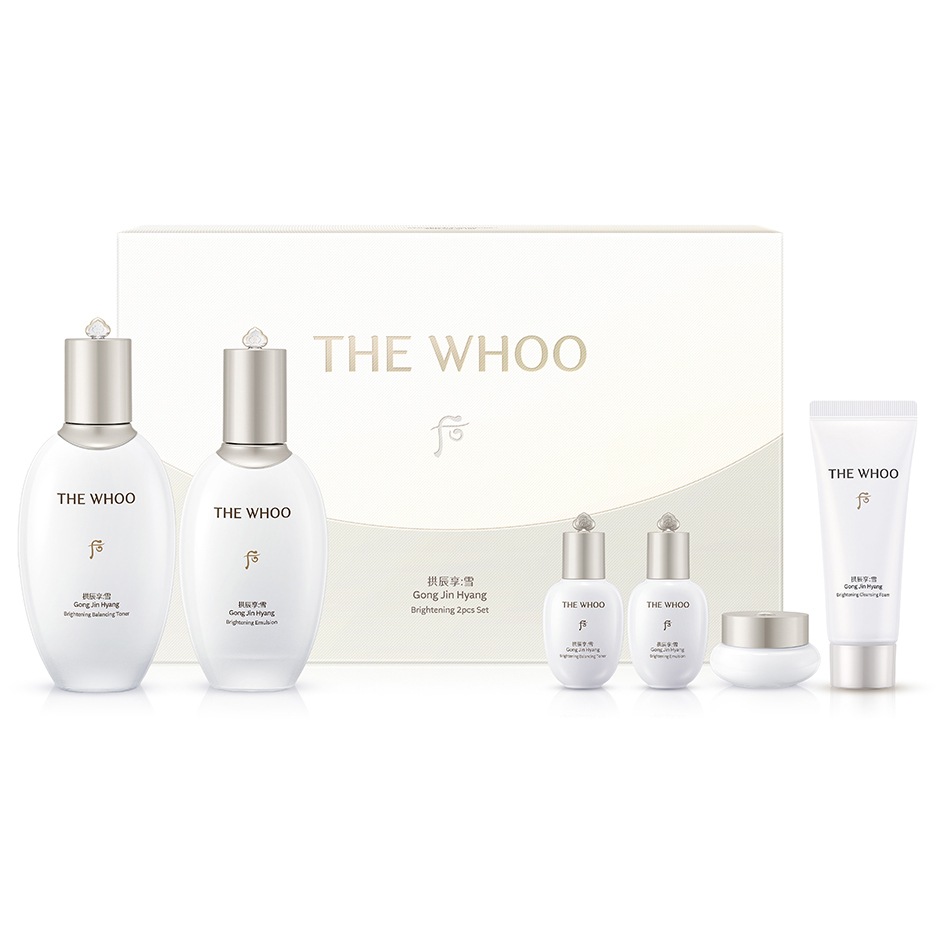 拱辰享(ゴンジンヒャン) 雪 美白 2種 企画セット/化粧水+乳液+サンプル4店付き/Gongjinhyang Seol Brightening