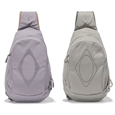 mschf RHOMBUS POCKET SLING BAG_BLUE GREY バッグ