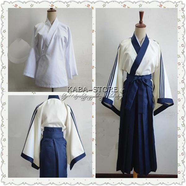 銀魂 風 志村新八 コスプレ衣装 着物 男/女サイズcosplay 変装 日常服 アニメ ゲーム コスチューム パーティー 仮装