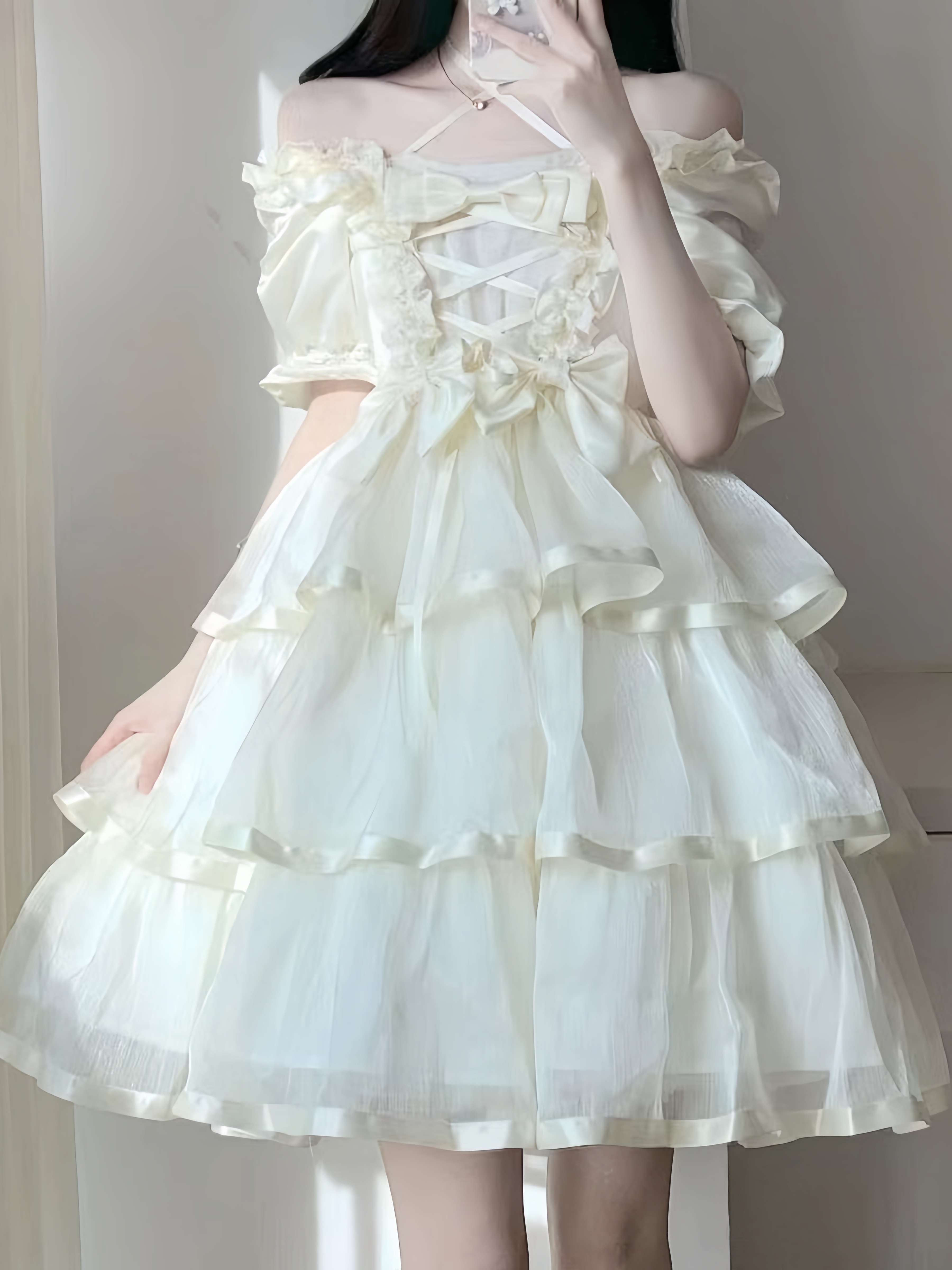 月光少女オリジナルデザイン本物妖精三段ロリータミルクケーキドレス豪華誕生日プレゼント