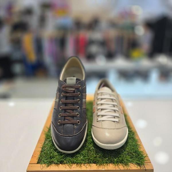 セーブゾーン04 女性コンフォートカジュアル超軽量ノンスリップバンディングスニーカー ベージュ FMDKFKF (S41153455)