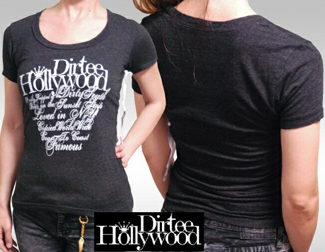 ダーティーハリウッド レディース Tシャツ Dirtee Hollywood BRANDED ブラック ホワイト LA セレブ Safari サファリ LEON レオン オーシャンズ 雑誌 掲載 ブラ 5,611円