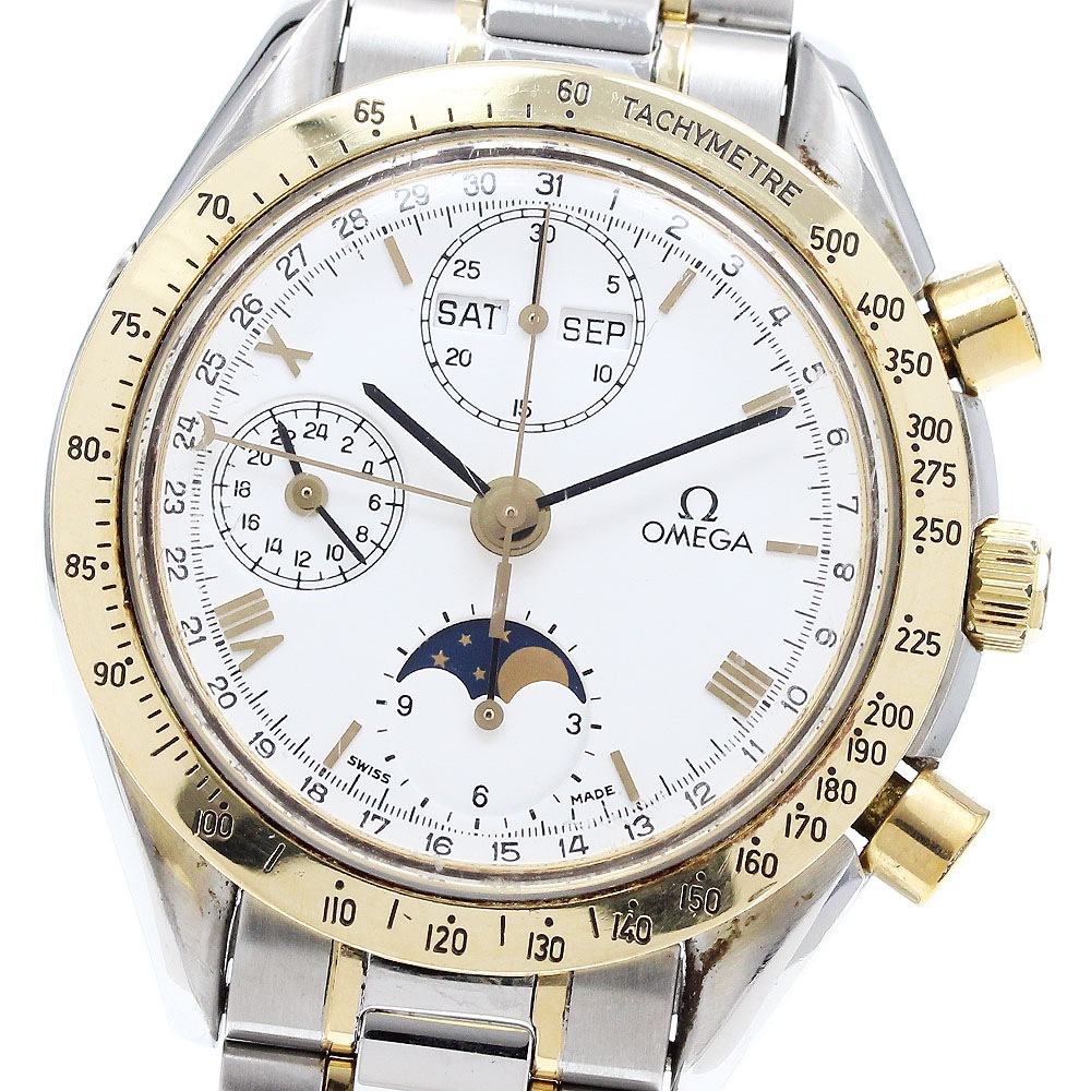 オメガ OMEGA 175.0034 スピードマスター トリプルカレンダー ムーンフェイズ 自動巻き メンズ _841427【中古】
