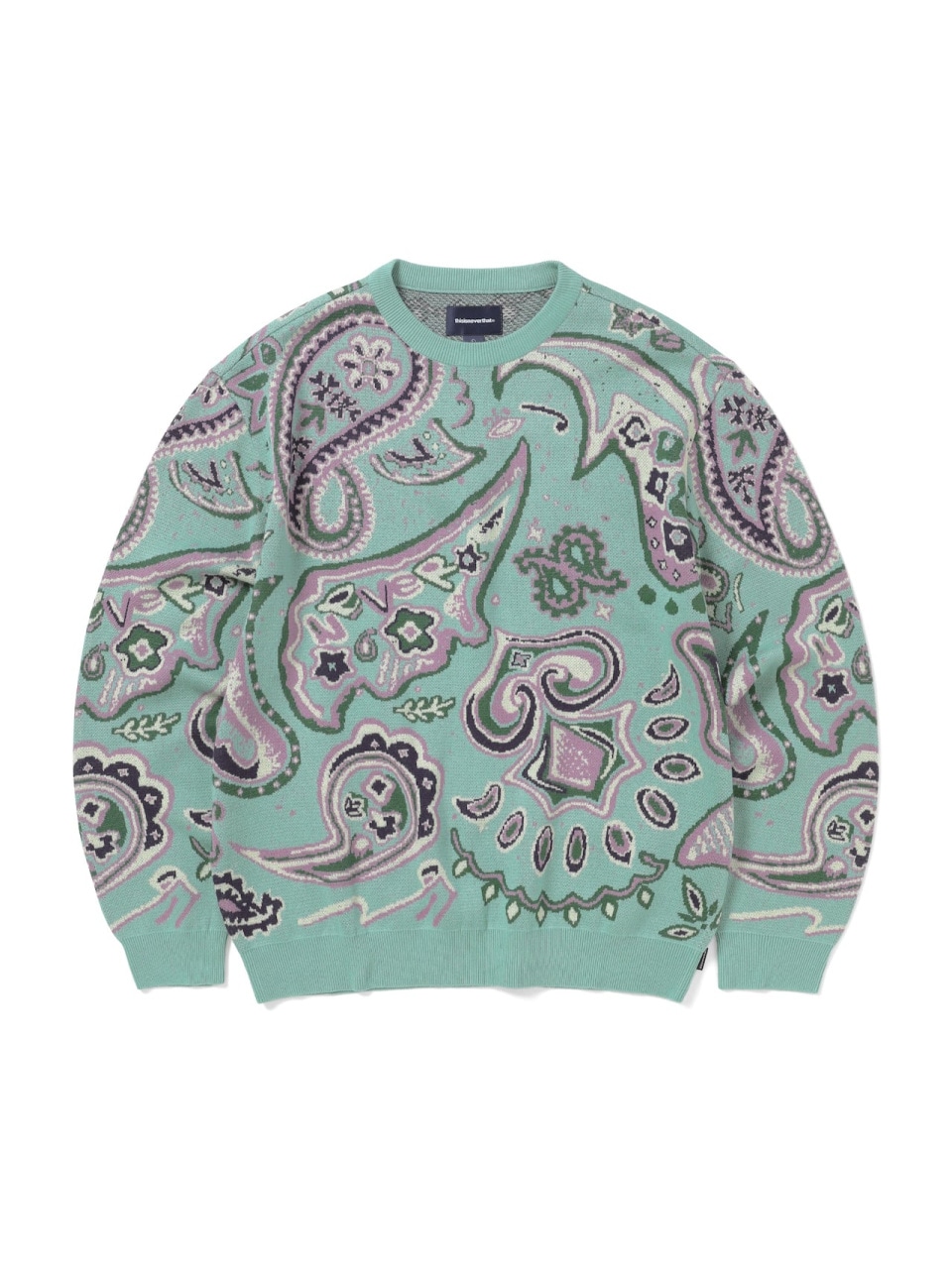 【THISISNEVERTHAT】 PAISLEY JACQUARD KNIT SWEATER : TEAL 21,460円