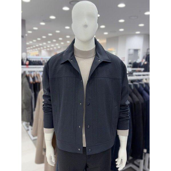 メンズ セミオーバーフィット シャツ型 トラッカージャケット カジュアルアウター ボタン型ジャンパー 2カラー