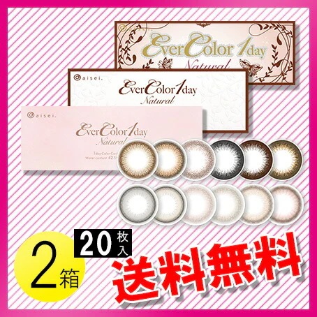 エバーカラーワンデー ナチュラル 20枚入2箱 / メール便