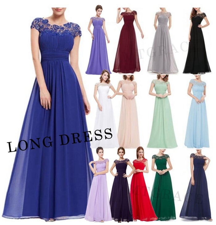 送料無料 ロングドレス 演奏会 発表会 刺繍 パーティドレス ウェディングドレス シフォン ウエディング ドレス 二次会 花嫁 ブライズメイド お呼ばれ 結婚式 ワンピース エンパイア 結婚式 入学式