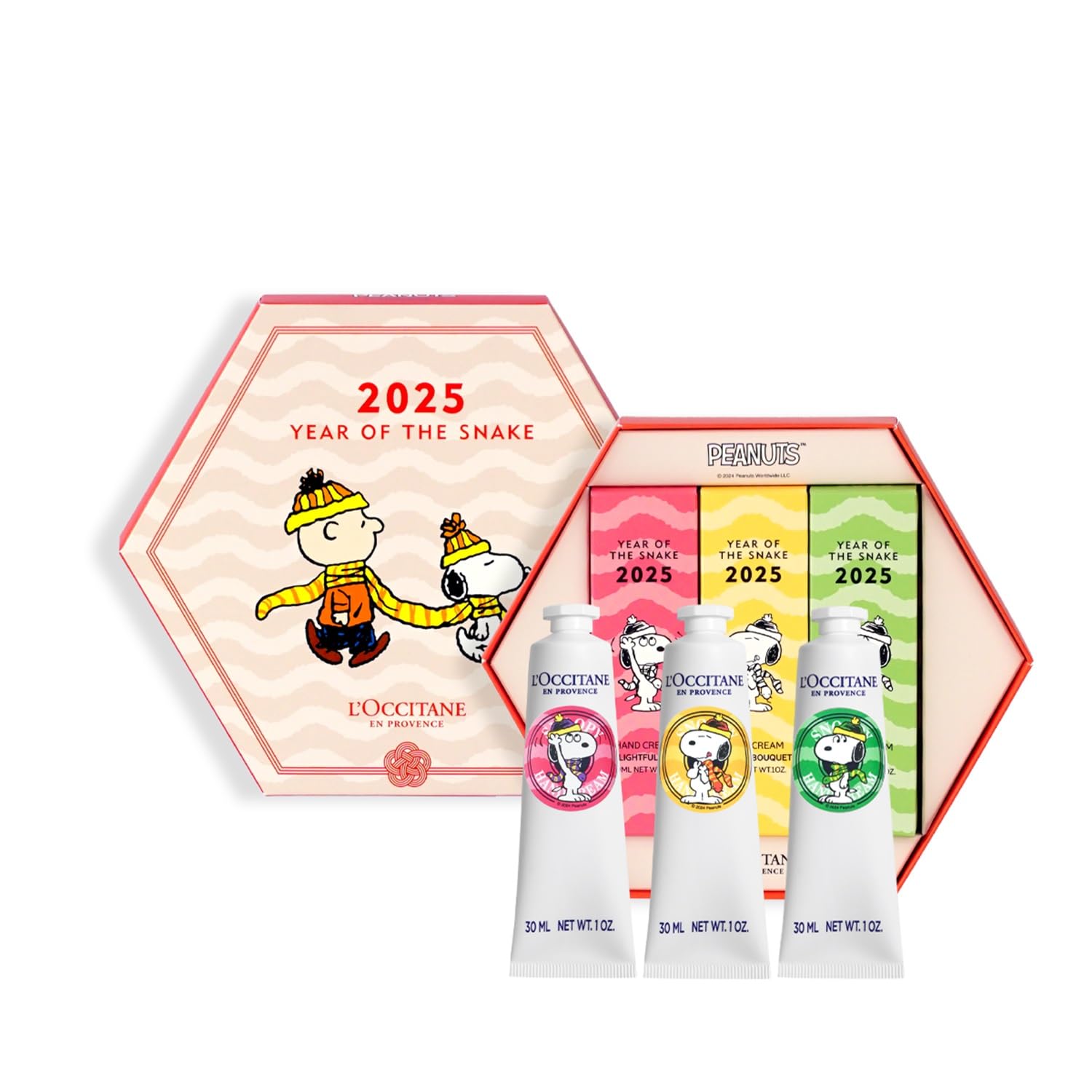 ロクシタン(LOCCITANE) SNOOPY 2025 NEWYEAR シア ハンドトリオ （ハンドクリーム3本セット）プレゼント ギフト 女性 男性 人気 お年賀 正月 土産 新年 ス