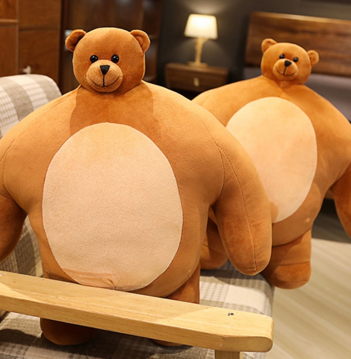 Qoo10] じさん肩幅 小顔クマのぬいぐるみ ビッグ : おもちゃ・知育