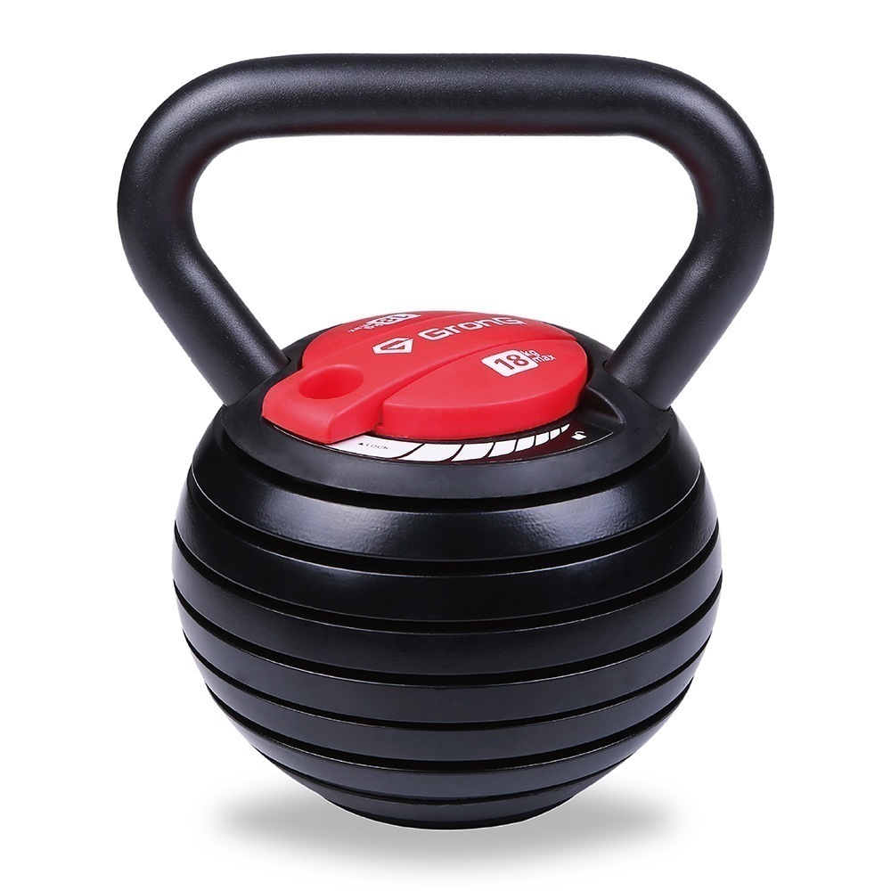 可変式 ケトルベル ダンベル 3.6kg～18kg トレーニングマニュアル付き(島袋好一トレーナー監修)