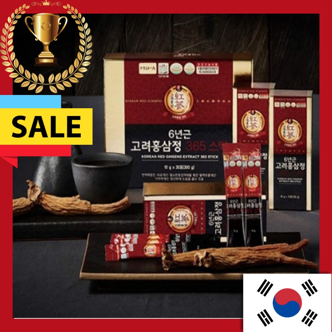 高麗人参 Jeongwonsam 6年韓国人参エキススティック365個別パッケージ10mlX 30p