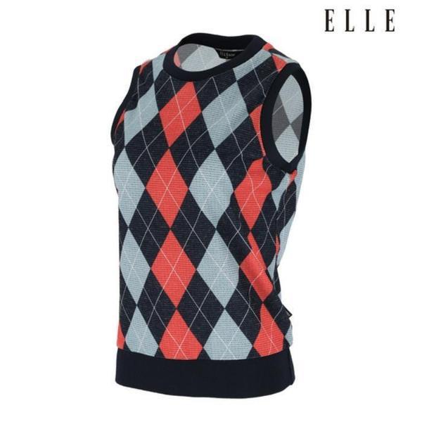 ゴルフセーブゾーン01 女性アーガイルパターンベスト 6J65701 820 (45246288)