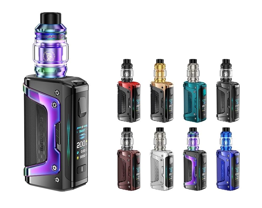 Geek vape Aegis Legend 5 モッド キット + Z サブオーム タンク アトマイザー 0.01秒発射 200W IP68三重防護 VAPE 爆煙 5.5ml ベイプバンドセット