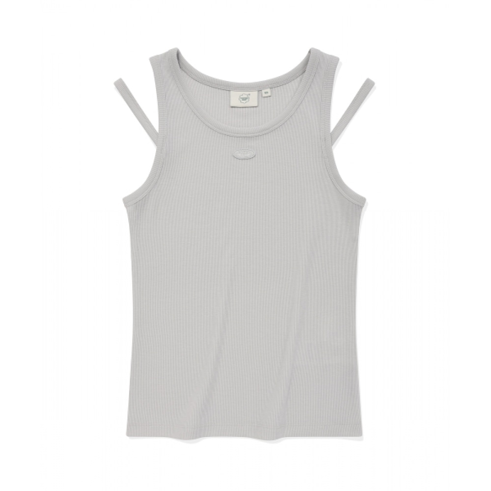 カバーナットウーマンカットアウトノースリーブライトグレー