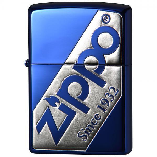 ZIPPO ロゴ・デザイン 2BLS-LZLOGO ブルーイオン/銀サシ仕上げ ジッポー 6,160円