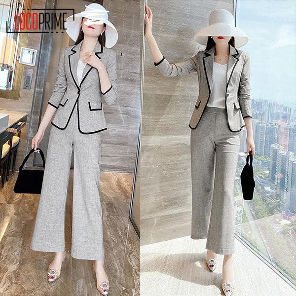 パンツスーツセットアップレディース2点セットパンツスーツカジュアルフォーマル上下セット通勤OL春秋入学式入園式20304050