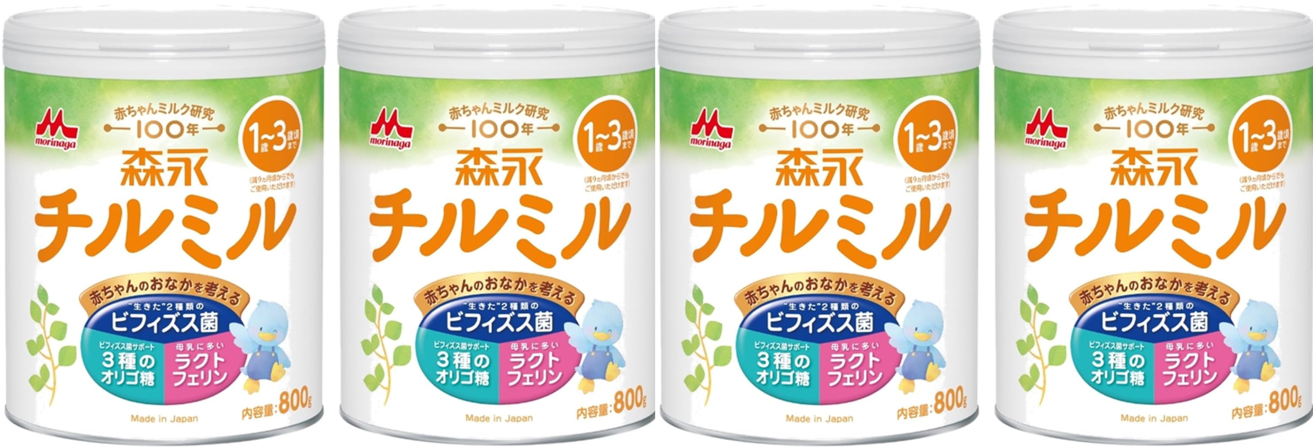 森永 フォローアップミルク チルミル 大缶 800g 4缶セット