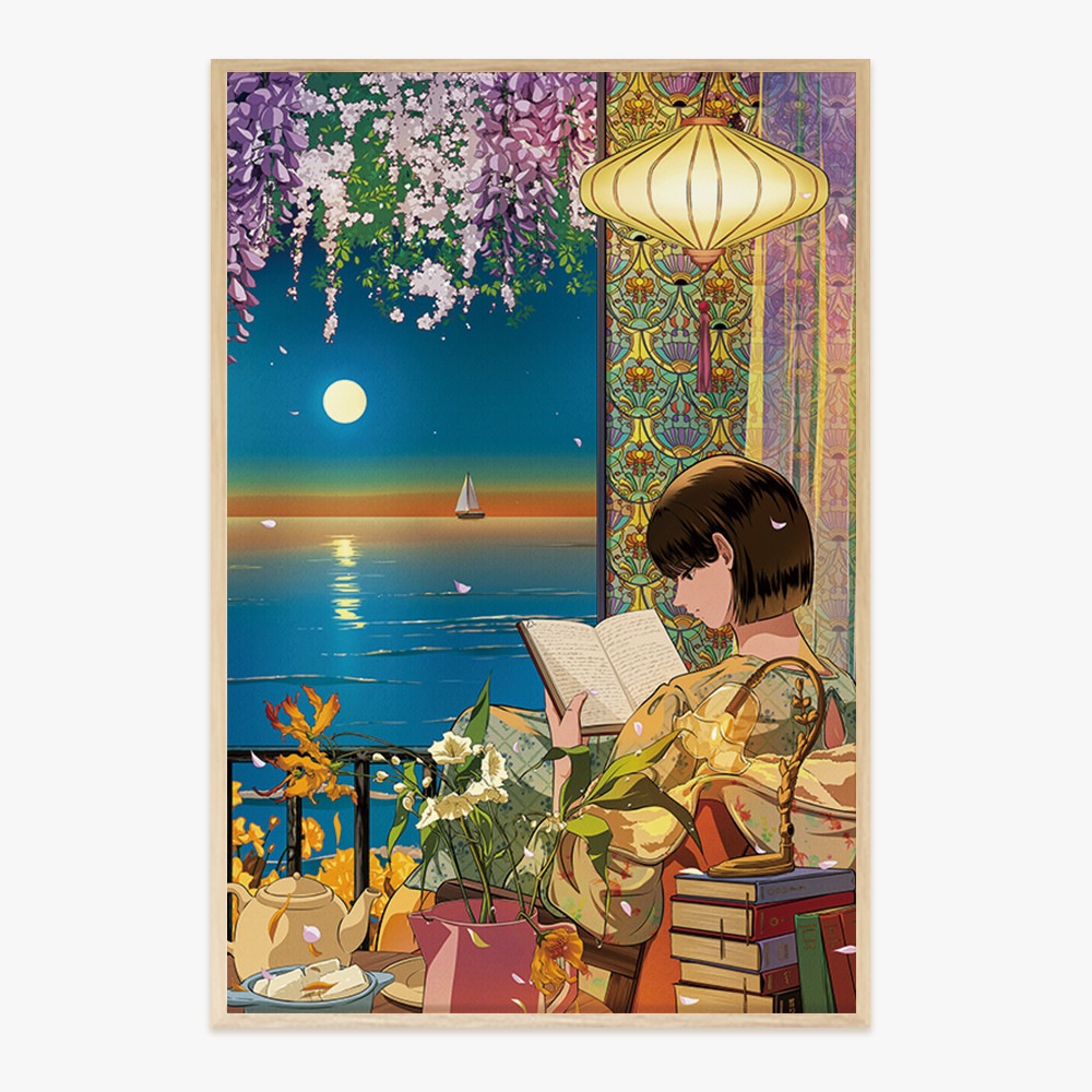 [空虚な時間] two_di イラスト 絵 キャンバス アート プリンティング インテリア 額縁 寝室 リビング オフィス プレゼント