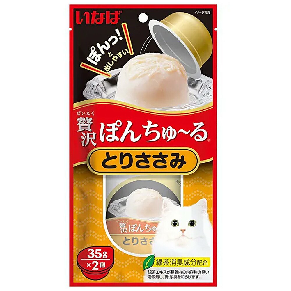 いなば　贅沢ぽんちゅーる　とりささみ　３５ｇX２個X４８　ぽんちゅーる　ちゅーる　チュール　猫　ＣＲＣ35―20―20―99―00 7,204円