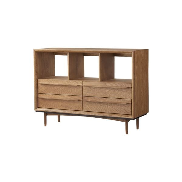 チェスト 約W100xD34xH72cm ブラウン 組立品