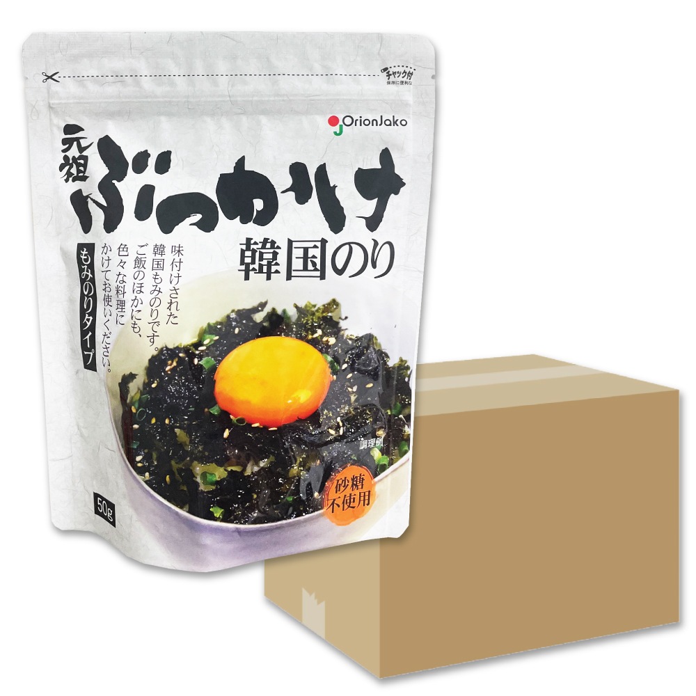 オリオンジャコー 元祖 ぶっかけ 韓国のり 50g X 24袋箱売り もみのりタイプ ふりかけ ジャバン フレーク