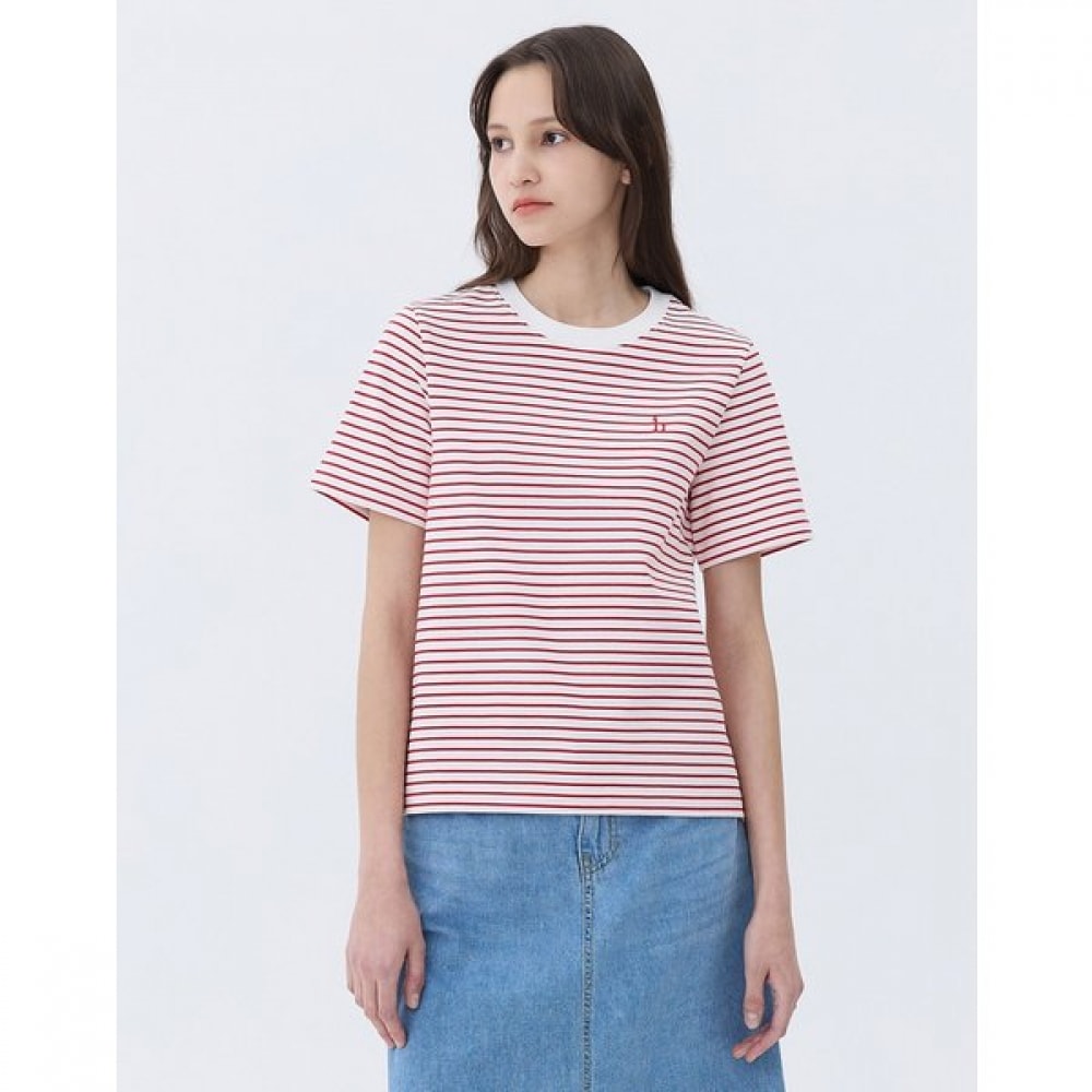 [24SS] [ベスト] [クラシックセラー] [100% コットン] レッドストライプハーフ WSTS4B324R2