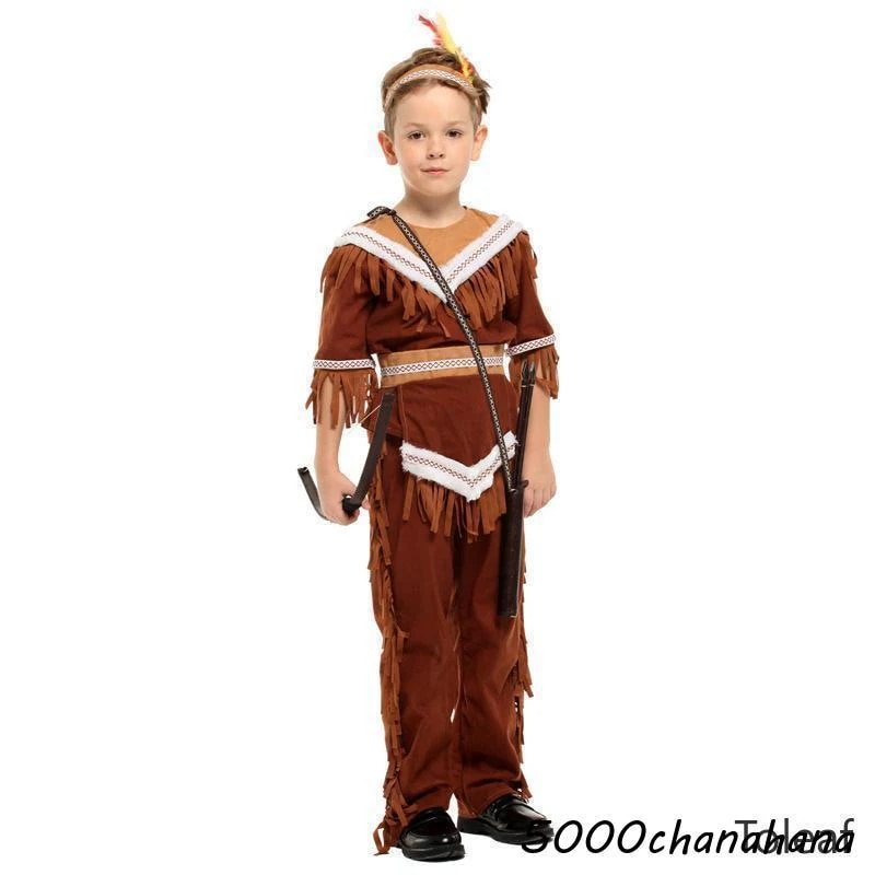男の子 ステージ衣装 子供用 コスチューム キッズ [本日のセール]インディアンボーイ 王子様 コスプレ なりきり 仮装 こども 衣装 子供キッズコスチューム