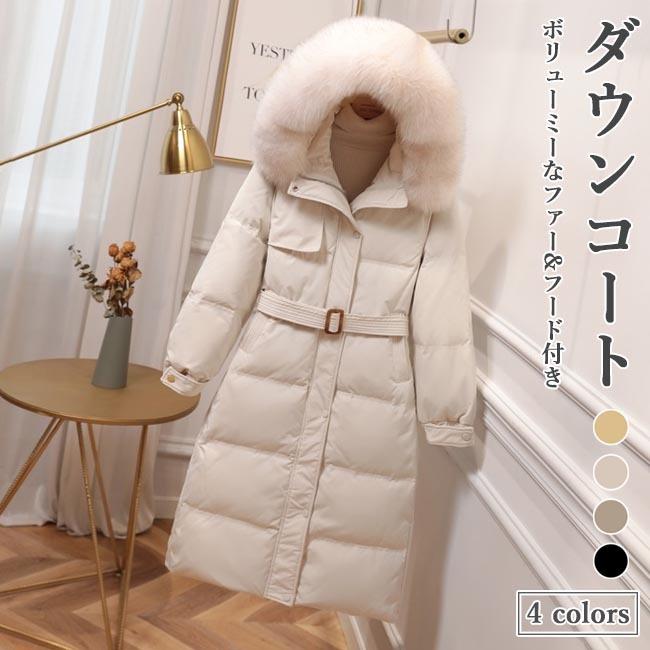 ダウンコート レディース キルティングコート ファー コート ダウン ロングコート 冬 フワフワ 防寒服 アウター レディースコート 冬コート プレゼント