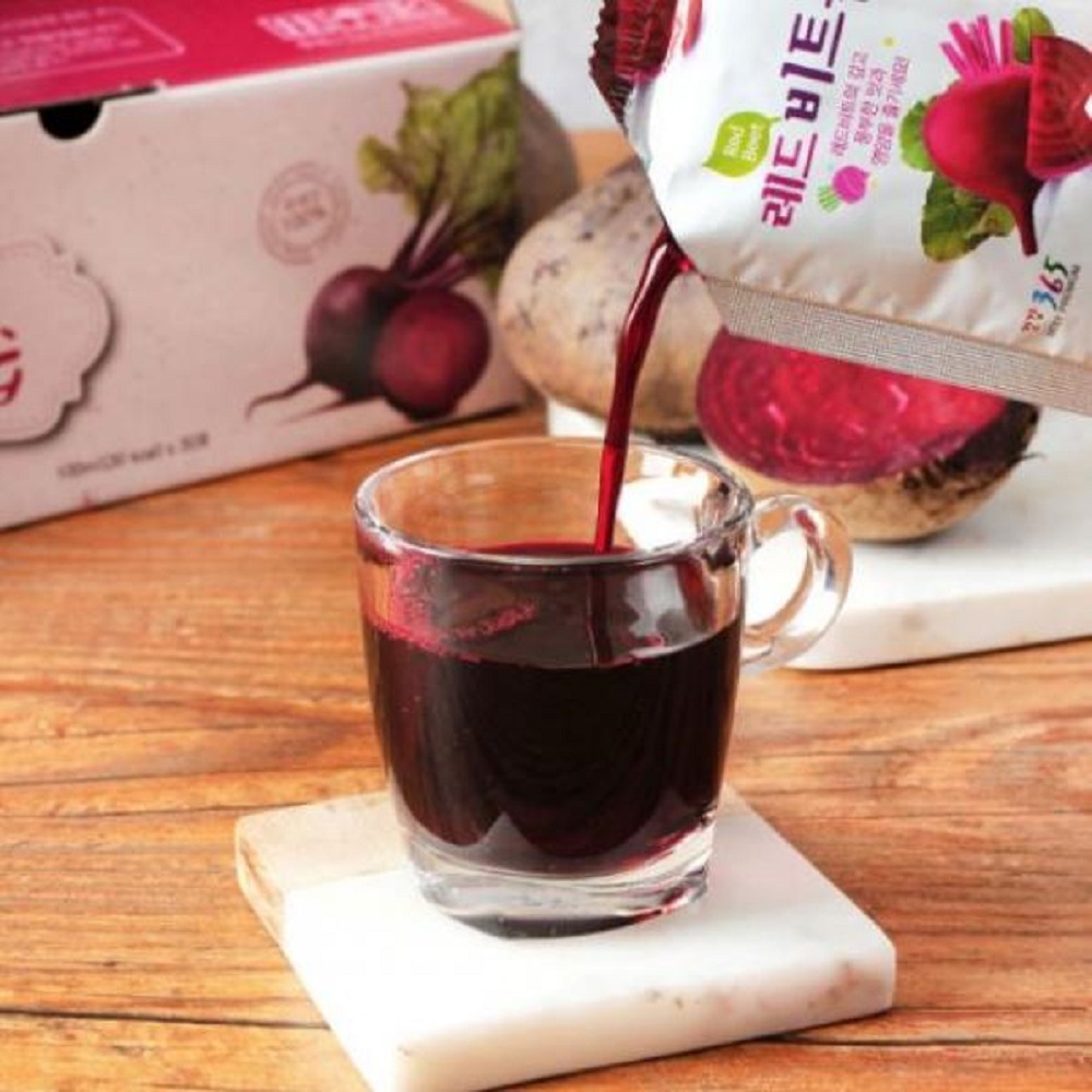 韓国-KMEAL-レッドビット汁済州ジュース低温搾汁NFC100ml60包