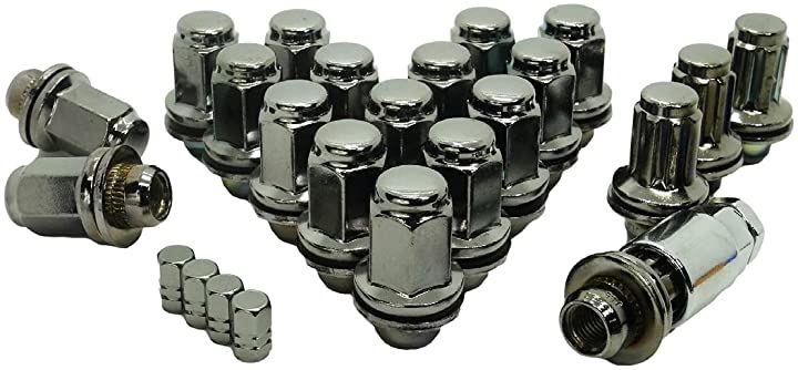 トヨタ 純正 ホイール用 平面座 カラー ロックナット ギアロック 21HEX M12xP1.5 ショート or ロング 選べる5色(チタン ロング P1.5 5穴用 20個セット)