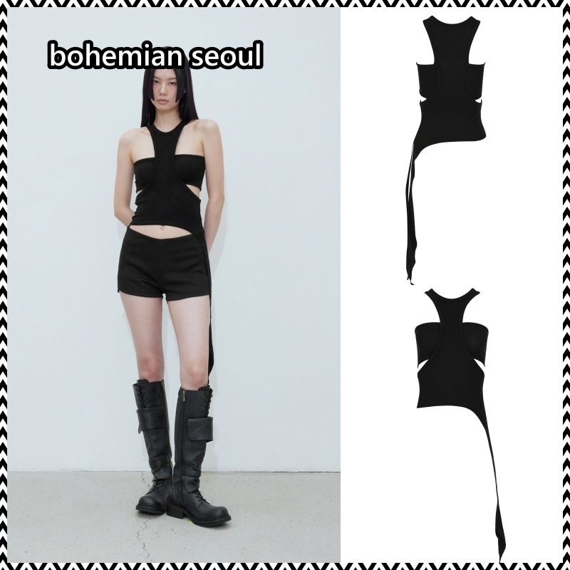 bohemian seoul TRIMMED TANK TOP