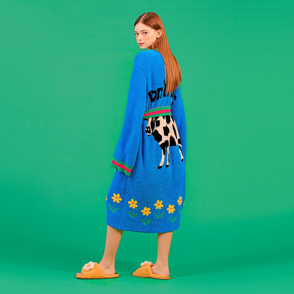 アメリカ古着 猫シェニールローブ 部屋着 バスローブ 羽織り ヴィンテージ アメリカ古着 猫シェニールローブ 部屋着 バスローブ 羽織り