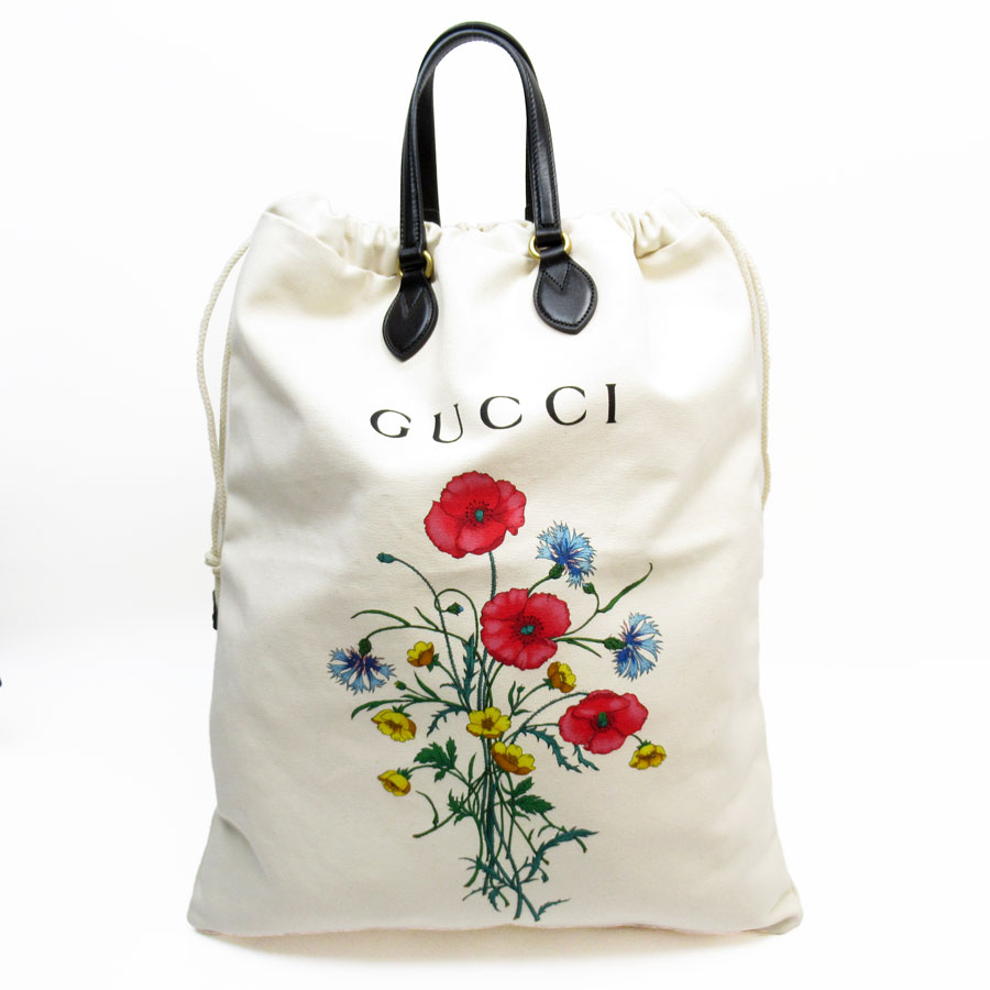グッチ GUCCI ハンドバッグ ショルダーバッグ シャトーマーモント ドローストリングス トートバッグ キャンバス/レザー ブラック×アイボリー レディース 552403 t19488g