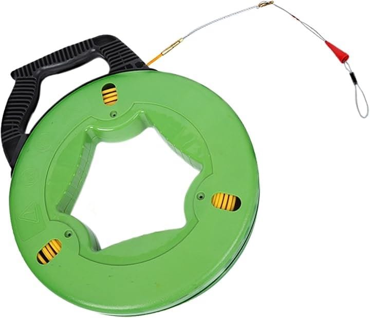 通線ワイヤー 通線工具 入線ワイヤー スチールワイヤー 配線通し 通線収納ケース(4mm30m)