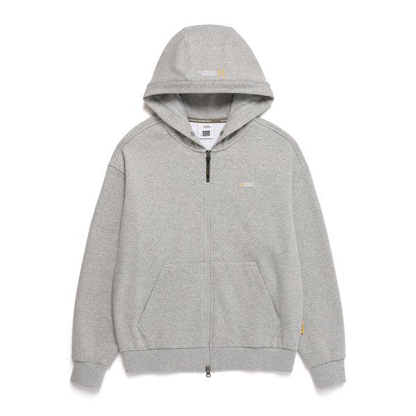 N244UFT940 フィンテール ポリシャ トレーニング フード付きジップアップ M グレー