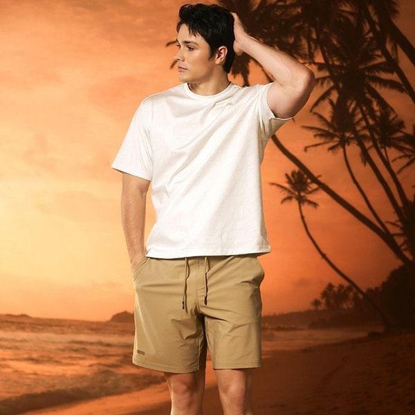 男性用ビーチパンツ アリス 4部丈パンツ (A6SM1WP01BEG)