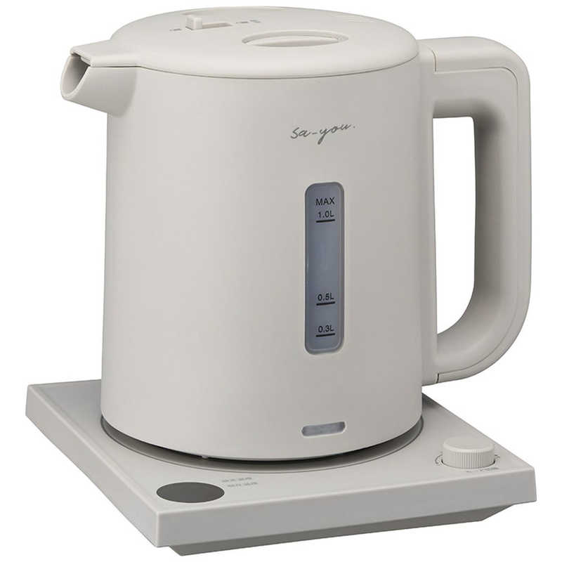 ドウシシャ　白湯専科電気ケトル グレー ［1.0L］　EKZ102M