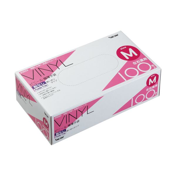 （まとめ） 川西工業ビニール使いきり手袋 粉なし M クリア #2023 1箱（100枚） [x5セット] 4,551円