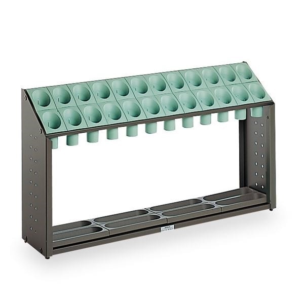 モダン 傘立て B24 グリーン 24本立 幅972mm スチール 樹脂製脚付 テラモト オブリークアーバン 会社 店舗 玄関