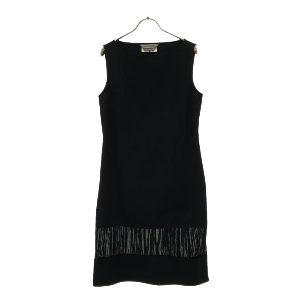 イタリア製 ノースリーブ ワンピース 40 ブラック レディース