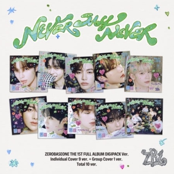 【未開封新品】（10種セット）ゼロベースワン1集フルアルバムNEVER SAY NEVERデジパック（LRE001）